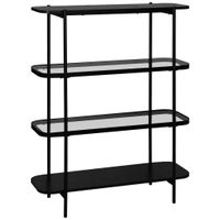 Xora REGÁL, sivá, čierna, železo, 90/120/34 cm