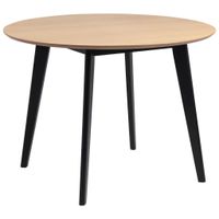 MID.YOU JEDÁLENSKÝ STÔL, dub, kaučukové drevo, čierna, farba duba, 105/105/76 cm