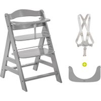 Hauck DETSKÁ JEDÁLENSKÁ STOLIČKA, buk, sivá