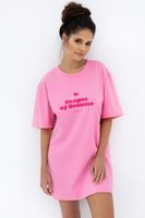 Noční košile Sensis Promise - oversize Růžová One size