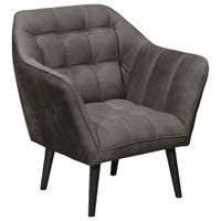 MID.YOU KOKTAILOVÉ KRESLO, textil, kompozitné drevo, antracitová