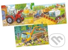 Dřevěné puzzle Zemědělské stroje - puzzle z kategorie Maxi dílky
