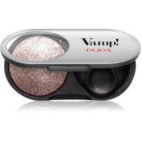 PUPA Milano Vamp! Radiant Baked Eyeshadow langanhaltender, schimmernder Lidschatten Farbton 404 Cold Taupe - WET & DRY 1 g