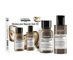 Cestovná sada pre poškodené vlasy Loréal Professionnel Serie Expert Absolut Repair Molecular Mini Duo Kit - L’Oréal Professionnel + darček zadarmo
