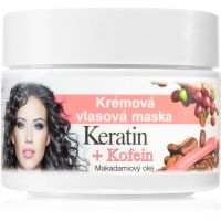 Bione Cosmetics Keratin + Kofein krémová maska na vlasy 260 ml