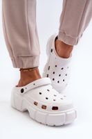 Women's foam slippers with a solid sole white Witima