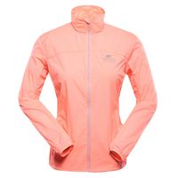 Women's ultralight jacket with dwr finish ALPINE PRO SPINA neon salmon