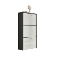 MID.YOU VÝKLOPNÁ SKRINKA NA TOPÁNKY, antracitová, biela s vysokým leskom, 61/115/25 cm