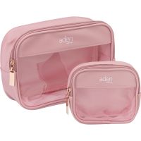 Aden Cosmetics Cosmetic Bag Set kosmetická taška 2 ks Pink
