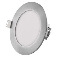 LED podhledové svítidlo NEXXO stříbrné, 12 cm, 7 W, teplá/neutrální bílá