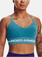 Modrá sportovní podprsenka Under Armour UA Seamless Low Long Bra