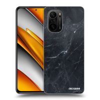 Silikónový prehľadný obal pre Xiaomi Poco F3 - Black marble