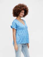 Mama.licious Dinna Bluse Blau