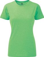 Russell Žíhané dámské tričko z polybavlny 35% bavlna 65% polyester Barva: zelená melír, Velikost: L Z165F