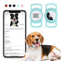 PawView Smart TAG Airtag tartóval intelligens címke kutyáknak - türkisz