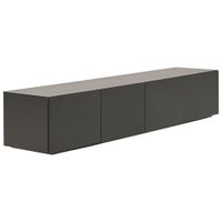 MID.YOU NÍZKA KOMODA, čierna, 180/35/40 cm