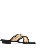 10mm Roma Leather & Rattan Slides