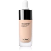 KIKO Milano Skin Lover Intensive Serum Foundation długotrwały podkład w płynie o działaniu nawilżającym odcień 1.5WG Warm Gold 20 ml