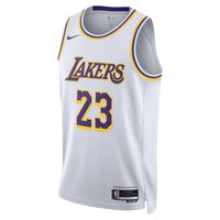 Nike Dri-FIT LeBron James Los Angeles Lakers Association Edition 2022/23 Swingman Jersey White - Pánske - Dres Nike - Biele - DN2081-103 - Veľkosť: XL