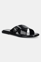Tory Burch șlapi de piele T Lock Cross Band Slide