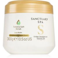 Sanctuary Spa Golden Sandalwood solni piling za telo 300 g