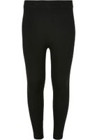 High-waisted jersey leggings for girls - black