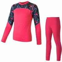 Sensor MERINO IMPRESS SET Детско функционално бельо, розово, размер
