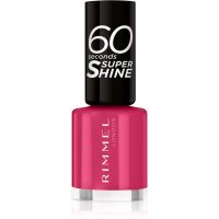 Rimmel 60 Seconds Super Shine lak za nohte odtenek 323 Funtime Fuchsia 8 ml