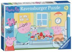 Prasátko Peppa snídá - puzzle z kategorie 15 - 60 dílků