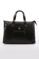 DGN 147 Women's Shoulder and Handbag Black Crinkle Matte