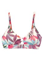 LASCANA Bikini gornji dio  ecru/prljavo bijela / zelena / ljubičasta / malina