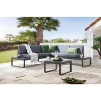 Ambia Garden TERASOVÁ SEDACIA SÚPRAVA kov, sklo, textil