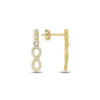 Olivie Strieborné náušnice ZLATÉ NEKONEČNO 4378