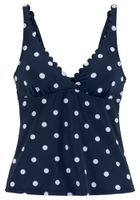 LASCANA Tankini top  mornarsko plava / bijela
