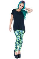 hlače ženske (tajice) IRON FIST - PODRUČJE 51 - Crno S