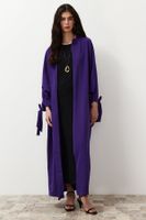 Trendyol Purple Comfortable Fit Woven Aerobin Long Cap & Ferace & Abaya