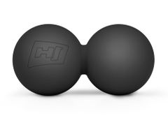 Duo-Massageball  aus Silikon 63 mm schwarz