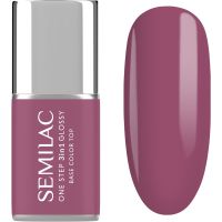 Semilac One Step 3in1 Glossy lac de unghii sub forma de gel culoare 205 Purple Beige 7 ml