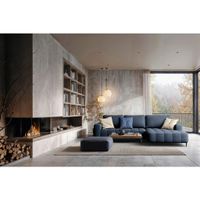 Livetastic ROZKLADACIA ROHOVÁ POHOVKA, textil, petrolejová