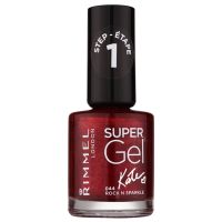 Rimmel Super Gel By Kate géles körömlakk UV/LED lámpa használata nélkül árnyalat 044 Rock n Sparkle 12 ml