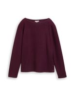 TOM TAILOR Sweater majica  burgund