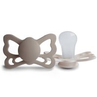 FRIGG Butterfly Size 2:6-18 months пустушка Portobello/Cream 2 кс