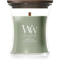 Woodwick Verdant Fig lumânare parfumată cu fitil din lemn 85 g