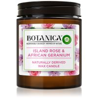 Air Wick Botanica Island Rose & African Geranium Duftkerze mit Rosenduft 205 g