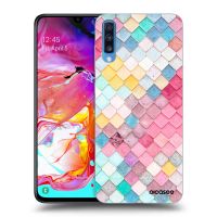 Silikónový čierny obal pre Samsung Galaxy A70 A705F - Farebná strecha