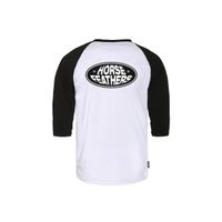 HORSEFEATHERS Triko Dynamo Raglan - white/black WHITE velikost M