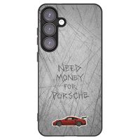 Silikónový čierny obal pre Samsung Galaxy S25+ 5G - Garage Scratch