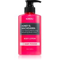 KUNDAL Honey & Macadamia Baby Powder výživné telové mlieko s hydratačným účinkom 500 ml