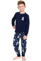 Dětské pyžamo Doctor Nap 7339 - bavlna Tmavě modrá 134-140