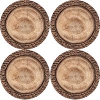 Bertoni Home Unisex's 4 Round Table Pads Set Robina